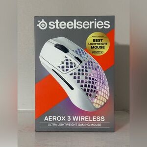 Steelseries Aerox 3 Wireless Ultra Lightweight Gaming Mouse White NEW SEALED